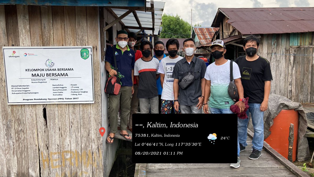 Erwansa7's tweet photo. Jumat (20/8), Erwansa,  Luhkan Kutai Kartanegara,  di KUB Maju Bersama KUB Lumayan dan KUB Sejahtera Desa Sepatin,  fasilitasi akses bantuan pemerintah, verifikasi calon penerima bantuan sarana dan prasaranan penangkapan ikan dari DKP Kutai Kartanegara.
#GiatLuhkanSatminkalTegal https://t.co/tMtqf3G8l9