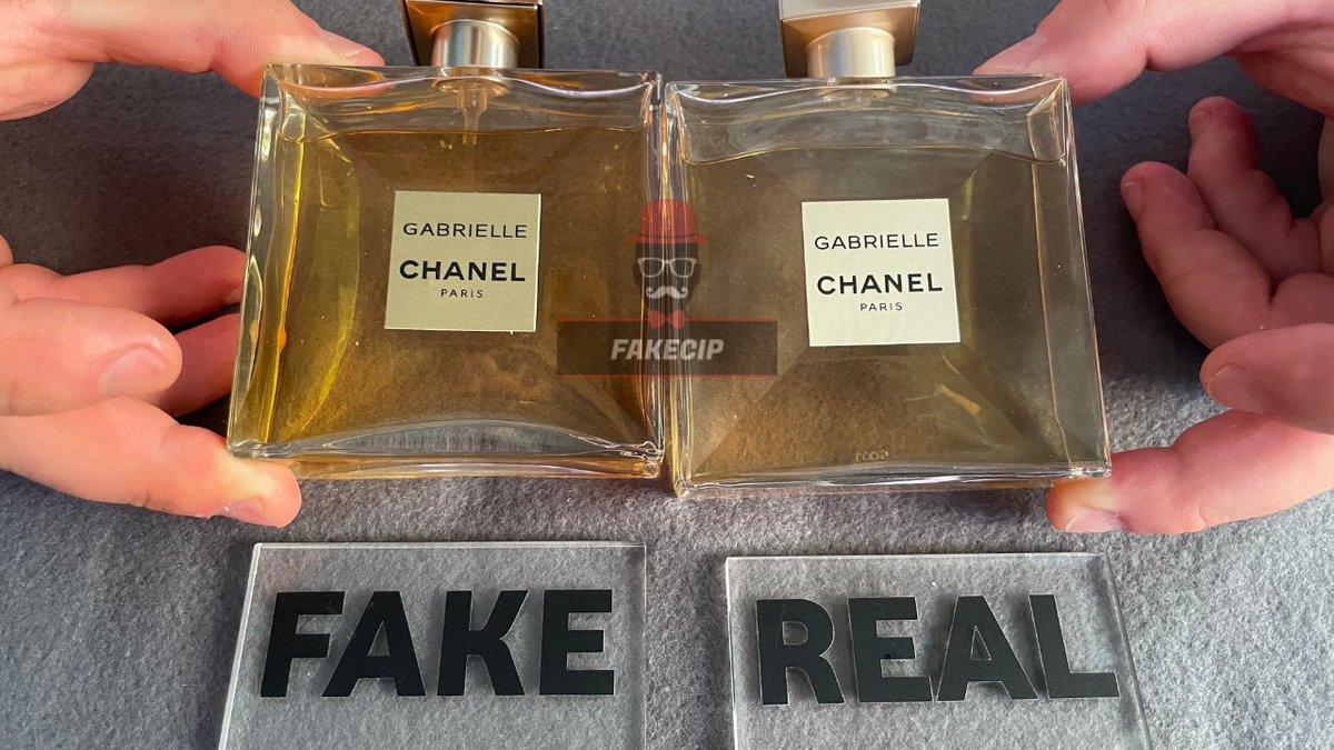 fakecip on X: Fake vs Real Chanel Gabrielle Perfume