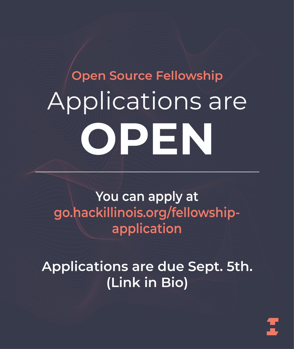 Our Open Source Fellowship Application is now LIVE! Apply using the link below