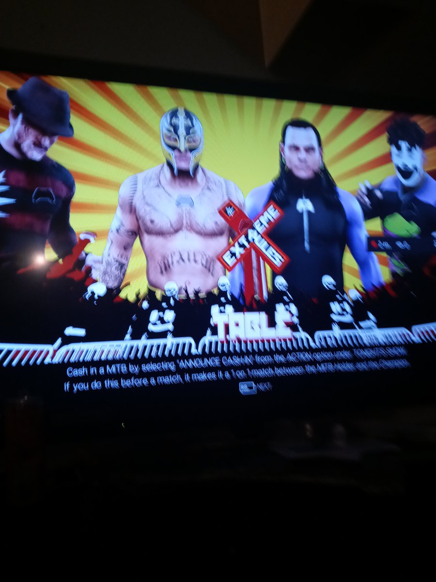 Freddy krueger and Rey mysterio vs Jeff Hardy and Shaggy 2 Dope https://t.co/0Ir5ivhxIA