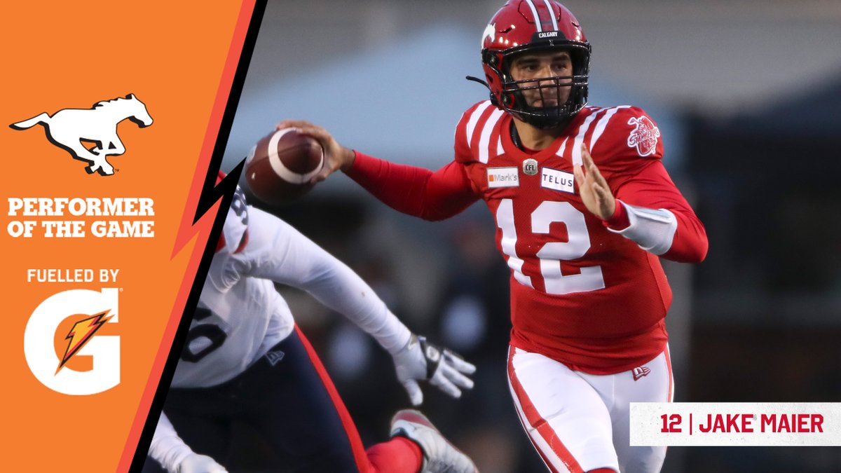 First career CFL start, first career win! 

With 304 passing yards and a TD, Jake Maier is our 
<a href="/GatoradeCanada/">Gatorade Canada</a> Performer of the Game! #FuelledByG
