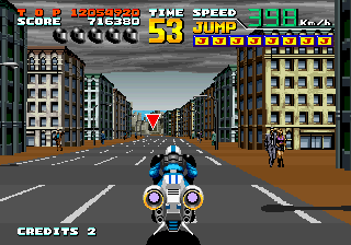 SirArturo3's tweet photo. En este #Arcade futurístico de #Sega, muy en la línea del mítico ChaseHQ, deberemos apresar criminales montados en nuestra moto voladora! La propuesta mola... no? #ABCop, el brazo armado de la ley, ahora surca los cielos en busca de gente chunga!
#Retrogames #PixelArt #AirBikeCop https://t.co/z7MiZoN0mB