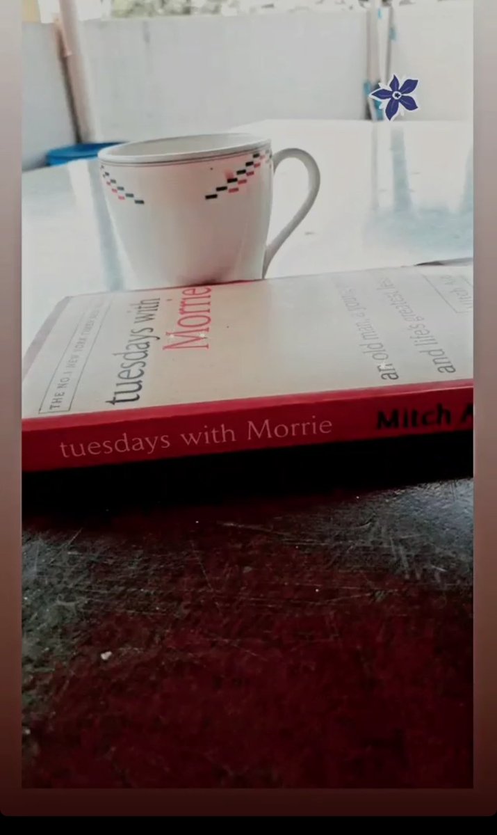 BeeeeeShreya's tweet photo. Finally finished Reading Tuesday's with morrie ! Thanks to @MitchAlbom now that I'm never gonna see life the same way again. https://t.co/OBUl7Pu7sq
