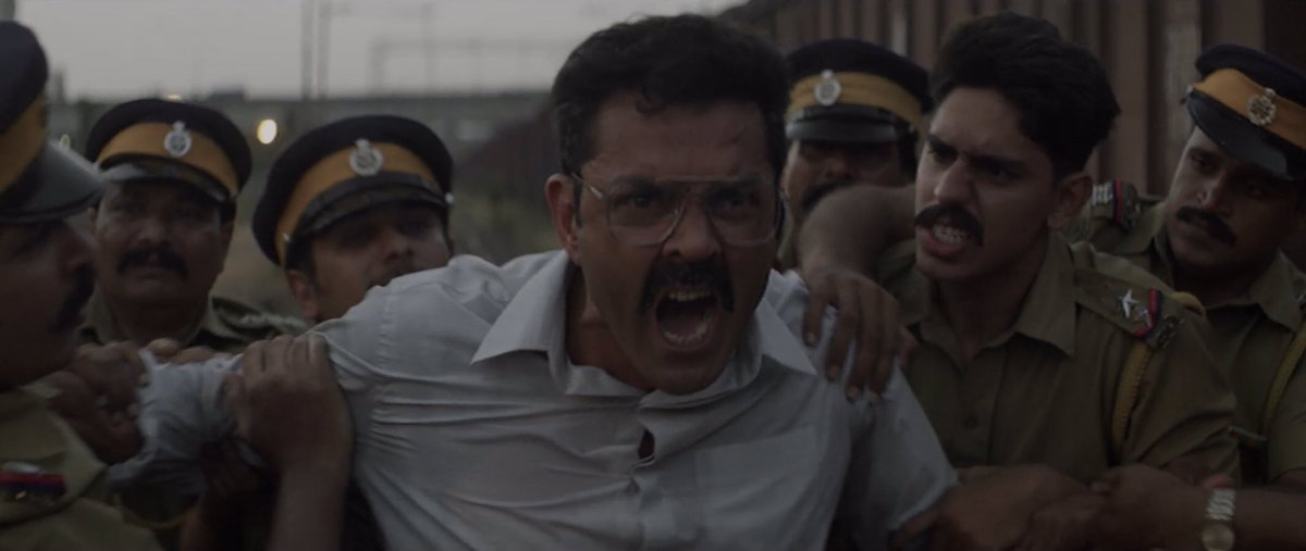 sabharwalatul's tweet image. #ClassOf83 anniversary today, a film that was closest to my heart, from its inception to the first cut. Of all the moments, the second most special to me was this, that become the marketing team’s go-to image. Broke my heart to see it being denied its place in the film.  @thedeol