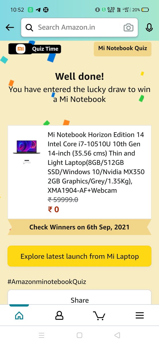BantiGovinda's tweet image. @amazonIN 
Instructions to win a Mi notebook
#Minotebook #FuturelsSmart
#AmazonSpecials