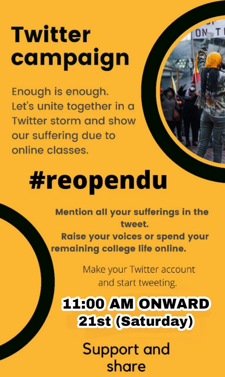 Dushyantbaliya9's tweet photo. #reopendu please reopen our college. You have wasted our life in online classes https://t.co/QB69xDicLt