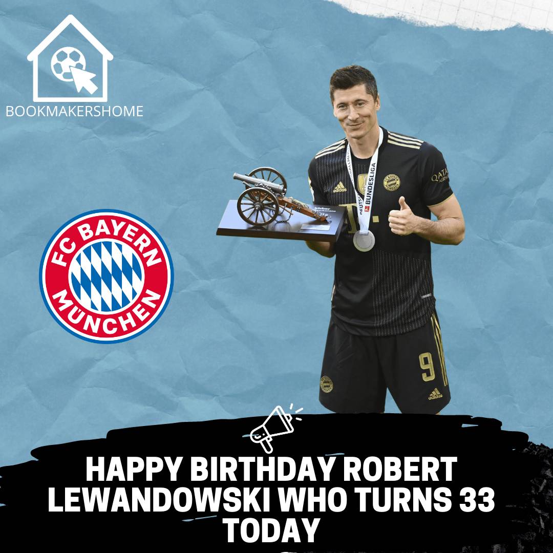 Happy birthday Robert Lewandowski who turns 33 today!  