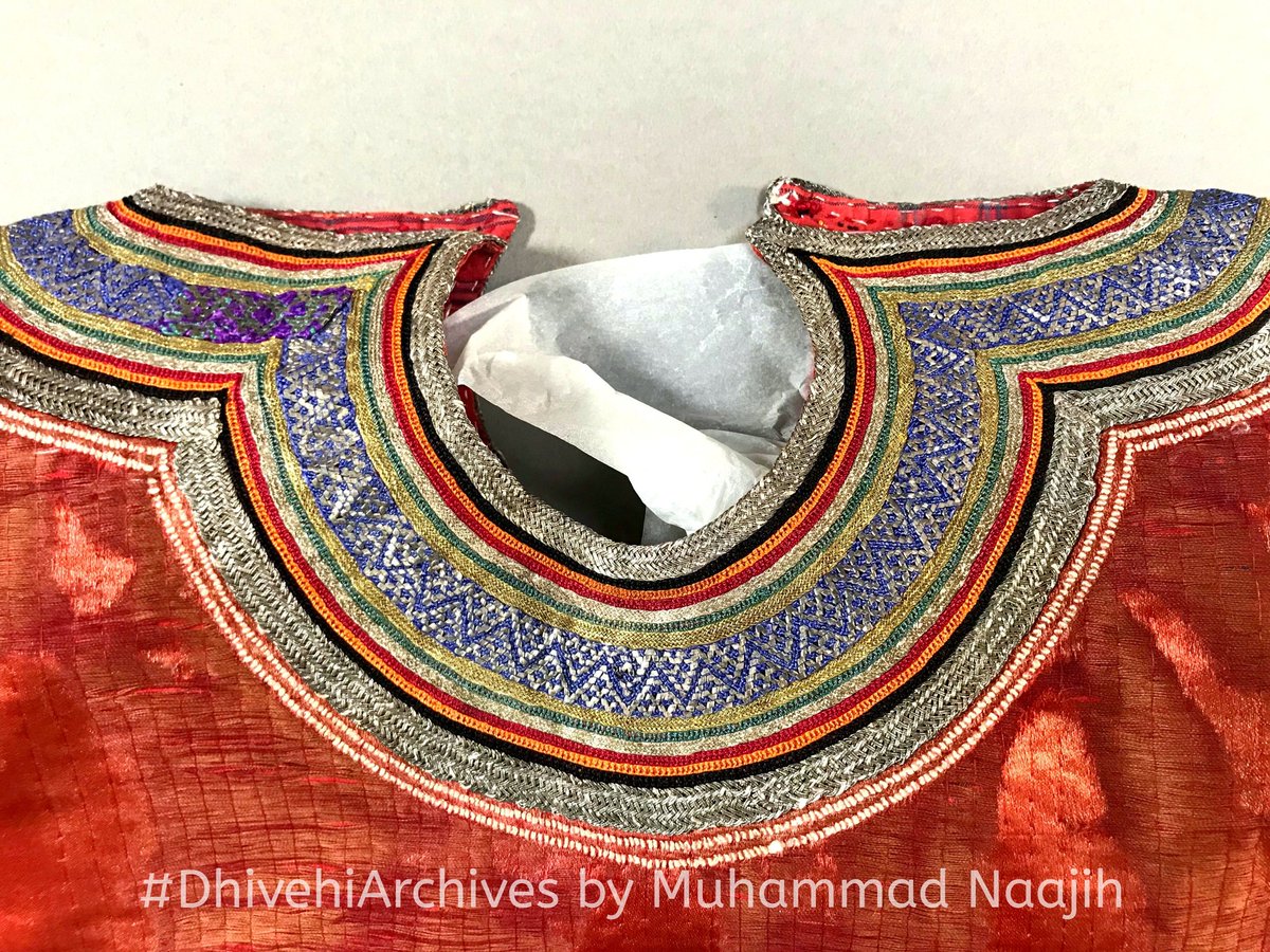 #DhivehiArchives 
Dhivehi Libaas in the Ethnographic Museum in Berlin from 1885. It is from the collection of specimens from Maldives by German explorer Carl Wilhelm Rosset during his visit from 29/10/1885 to 21/12/1885. This photo was sent by my good friend Dr. Frank Heidamann.