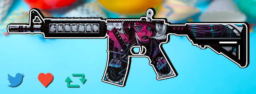 JustSphex's tweet photo. CS:GO suėjo lygiai 9 Metai!🎂
Atiduosiu šią gražią emkutę, ta proga!🥳

☑️Follow @JustSphex 
☑️Like Tweet
☑️ReTweet!

💸20Eur vertės "M4A4 | Neo-Noir" atiteks kažkam už 72h! https://t.co/9TLiNtMA57