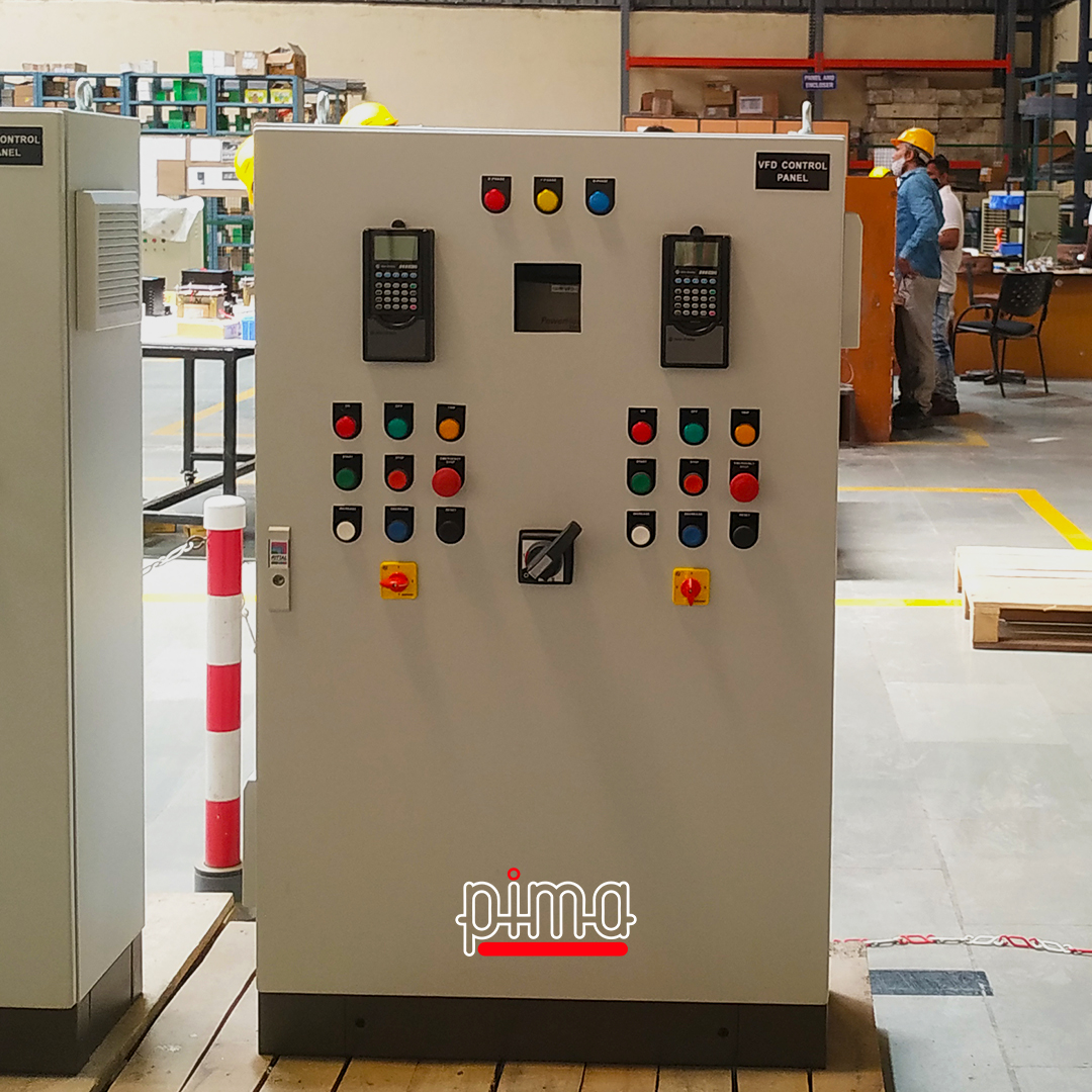 PimaControls's tweet photo. Largely used for controlling the speed of electric motors and feed pumps, this VFD Panel (Variable Frequency Drive panel) has been designed by Pima for automating an industry and optimising it for the future!
.
.
#VFD #VFDPanel #ControlPanel #ElectricalControlPanel #PimaControls https://t.co/aEDop8AUuy
