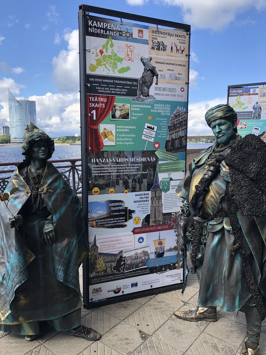 bortkoelewijn's tweet photo. En ook de @Hanzesteden @gemKampen @Harderwijk @Gemeente_Zwolle en @Gem_Doesburg laten zich in Riga zien! https://t.co/hR0erkB9vS