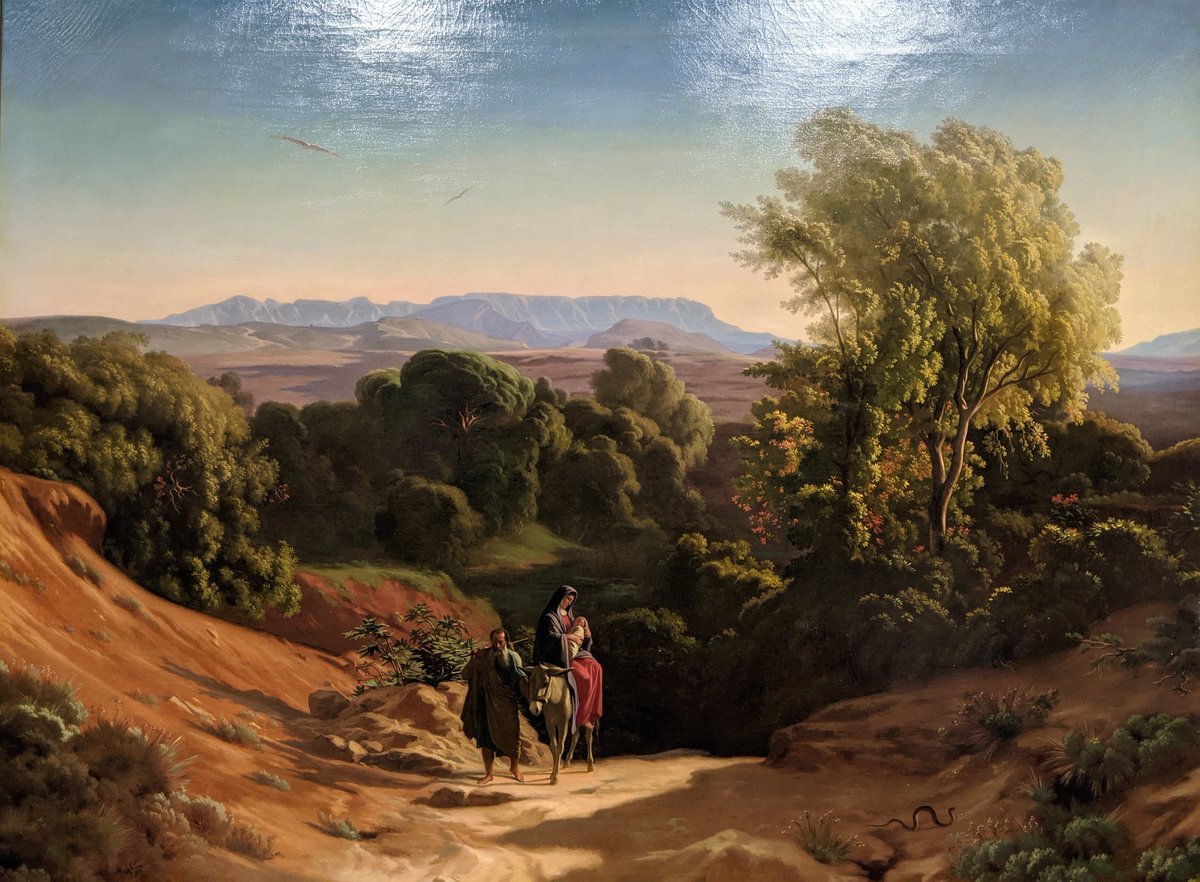 Récurrence des motifs à l'exposition Flandrin au @mbalyon.

Paul Flandrin et ses deux oiseaux planant l'un derrière l'autre.