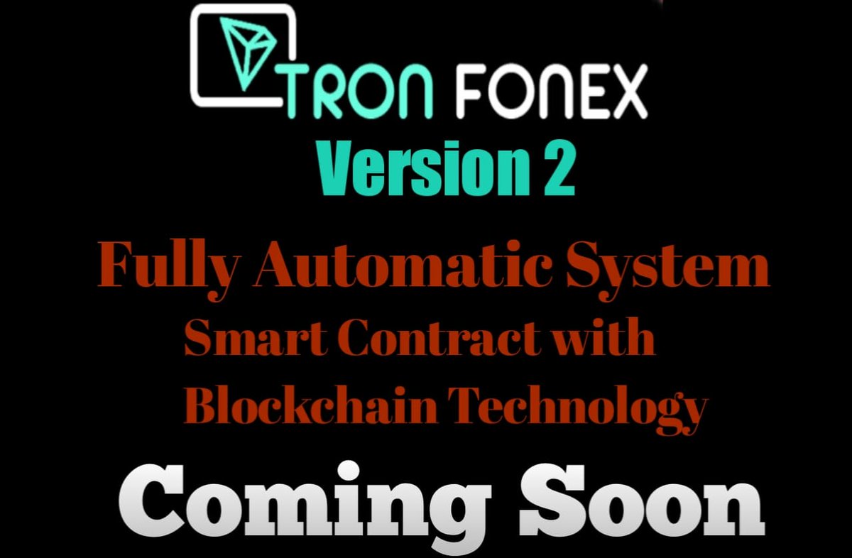 NEXT GENERATION
COMMUNITY PROGRAM
Tronfonex is the perfect combination of Digital Technology, High Security and Community Program
tron blockchain smart contract.
joining link - tronfonex.com/web/home.aspx?…
telegram join link - t.me/tronfonex]
#tronfonex #join #investment #trx