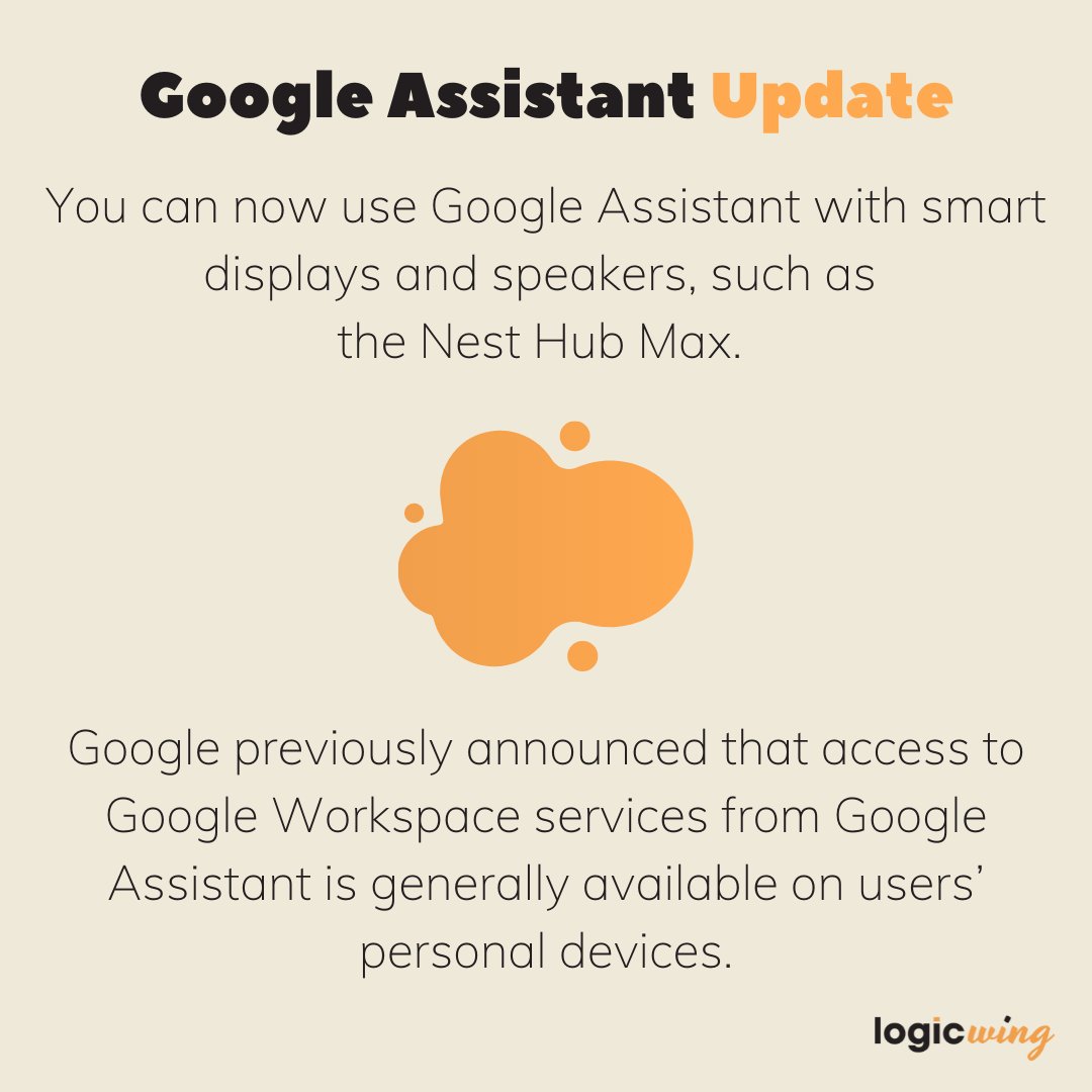 logicwing's tweet photo. Use Google Assistant on more devices 🤖 #GoogleAssistant #GoogleWorkspaceUpdate #GoogleEDU #GoogleWorkspace #LiveWorkLearn https://t.co/EZhViYKXlh