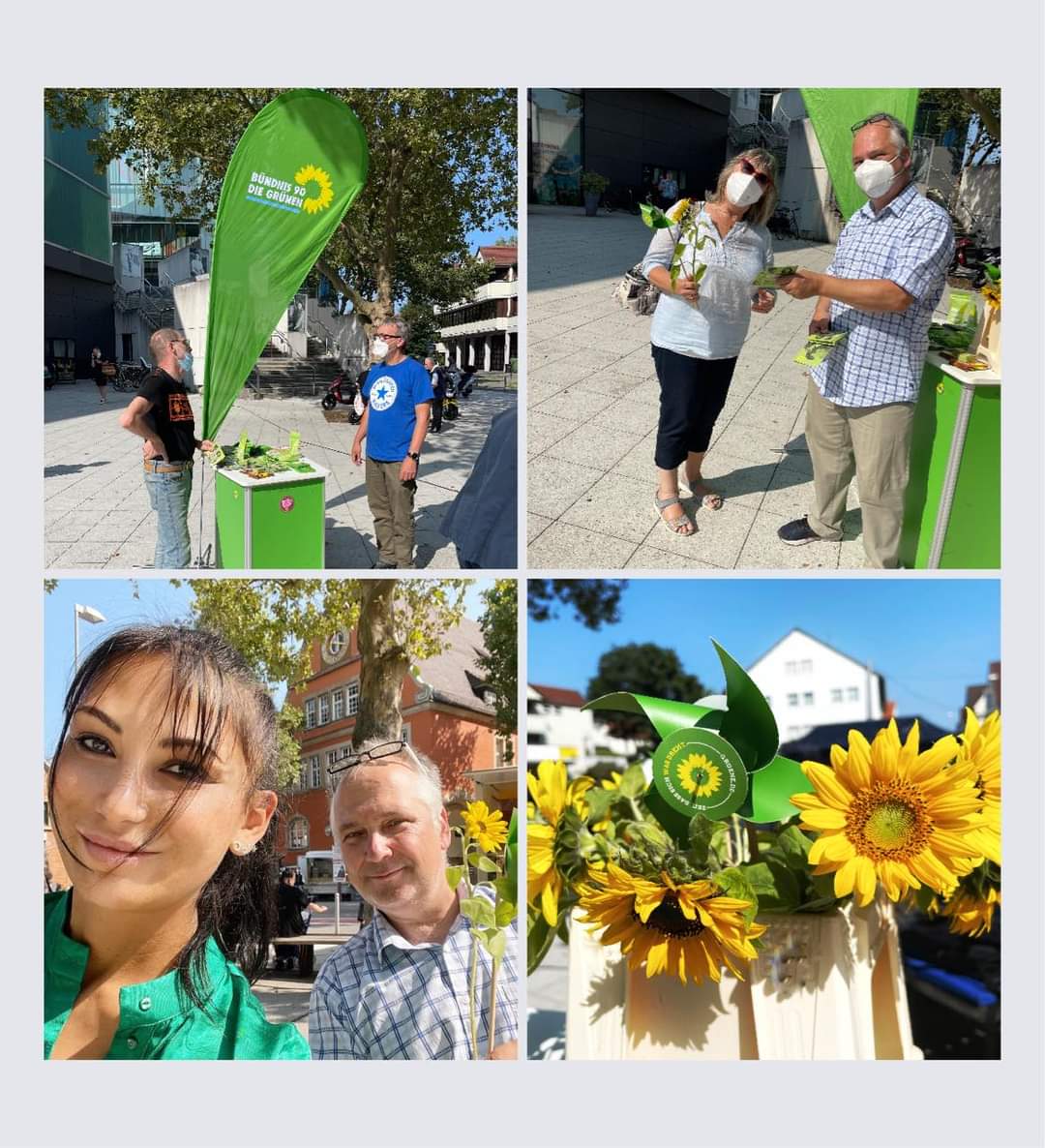 Gute Stimmung heute am #Wahlkampf-Stand in #Stuttgart -Vaihingen mit <a href="/ParlarAki/">Aki Parlar</a> (Fotos) und <a href="/bademeischder/">Volker Schweizer</a>. #gruenestuttgart #btw21 #allesistdrin #bereitweilihresseid
