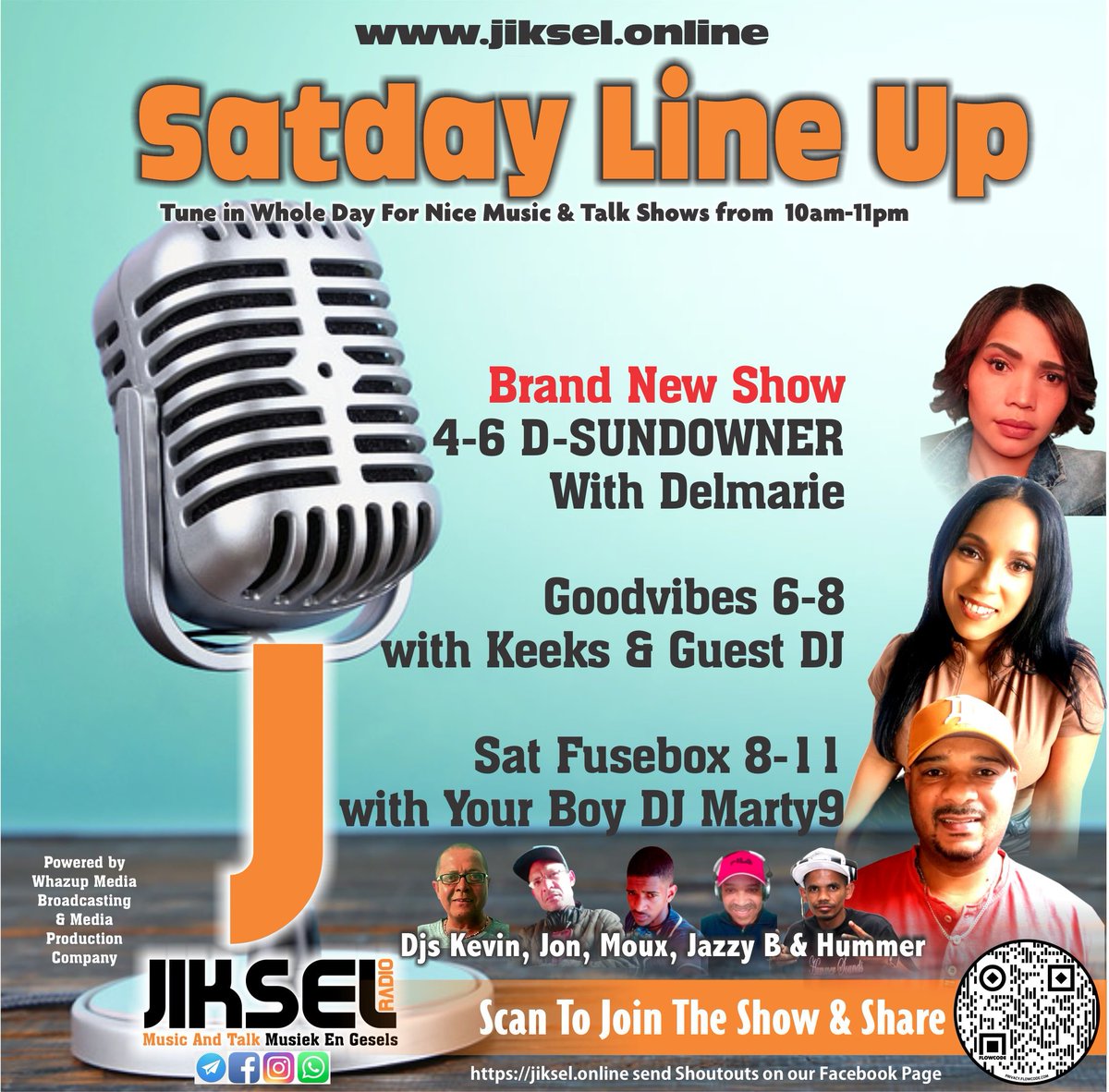 Join on the link: jiksel.online
and press play 
Shoutouts and voice notes chat.whatsapp.com/J7ShiIOyfZD5Yx… 
join the group 
Follow and like us on Facebook. 
facebook.com/JikselRadio/