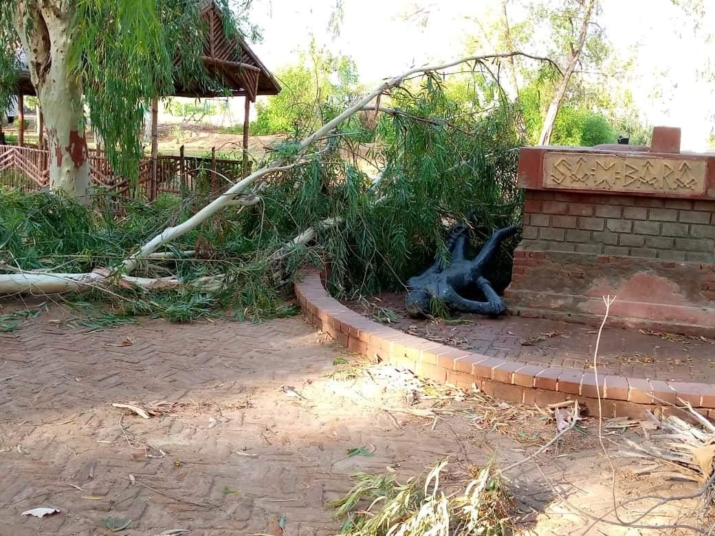A replica of an statue of #DancingGirl also named as #Sambara - found from #MohenjoDaro that fell over the ground due to duststorm at museum lawns, is restored and refixed there.

Thankyou Sindh Culture Minister <a href="/sardarshah1/">Sardar Shah</a> for taking personal interest by issuing the directives.