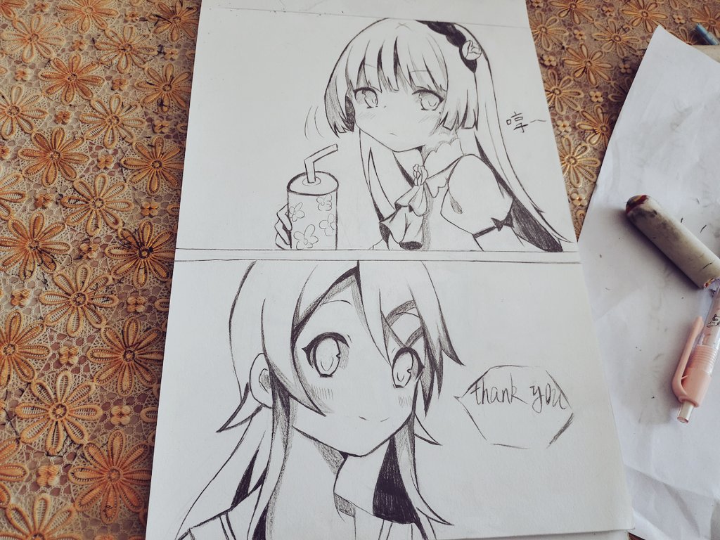 تويتر 高坂桐乃kirino على تويتر 感觉我画的黑猫喝饮料很奇怪 跑去阳台借着阳光拍了一张 超喜欢这个 俺の妹がこんなに可愛いわけがない