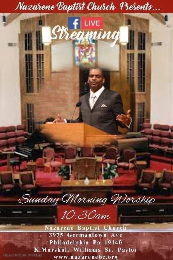 KMarshallWilli2's tweet photo. Join Pastor Williams and the Nazarene Baptist Church Family on Sunday, August 22, 2021 at 10:30am ,Facebook live and Nazarene Baptist
Church, YouTube ,as we worship our God and Savior, celebrating the Lord’s Supper and His  loving kindness, mercy, grace and goodness to us !!! https://t.co/jYvcV3cm2E
