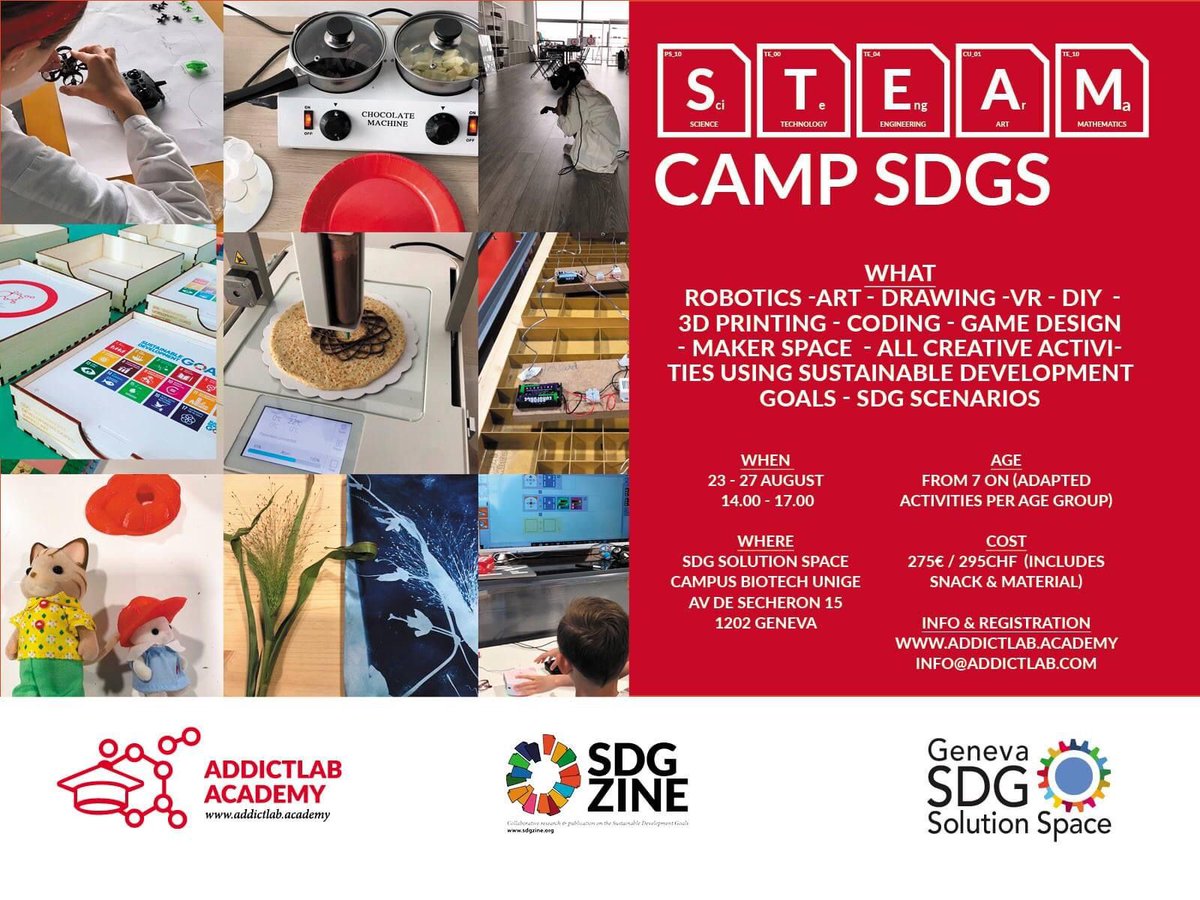 🔊 A last minute holiday camp for kids? 🔊

In collaboration with <a href="/addictlab/">addictlab</a> the SDG Solution Space will host five afternoons of activities for kids (from 7 years) to build their skills. 

🗓️ 23 - 27 August 

Register 👉addictlab.academy 

Email 👉 info@addictlab.com