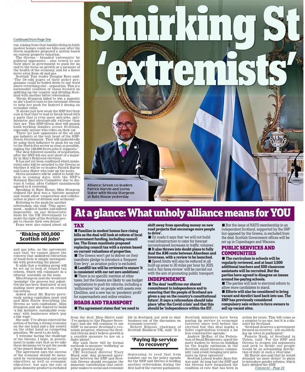 AgentP22's tweet image. Remember, this is nothing to do with saving the planet.

It's a marriage of convenience based on Sturgeon's desperate attempt to break up the UK.