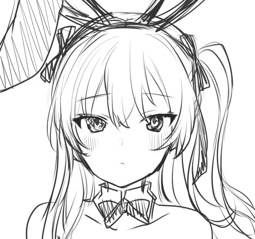 目描きなおし
輪郭が中々整わないです… 