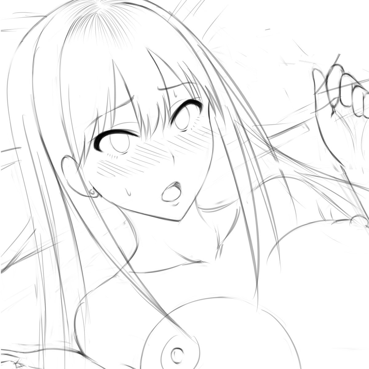 顔が気に入らなくて何度も描いてるんですが、、、大して変わらないな～とw
時間ロスしました(;'∀`) 