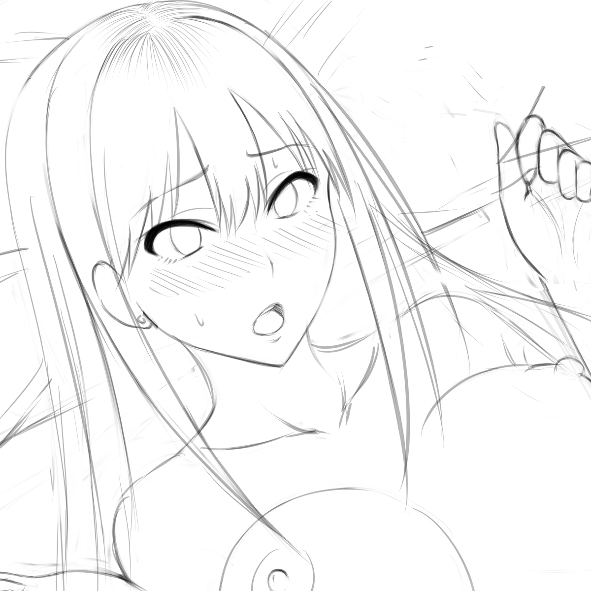 顔が気に入らなくて何度も描いてるんですが、、、大して変わらないな～とw
時間ロスしました(;'∀`) 