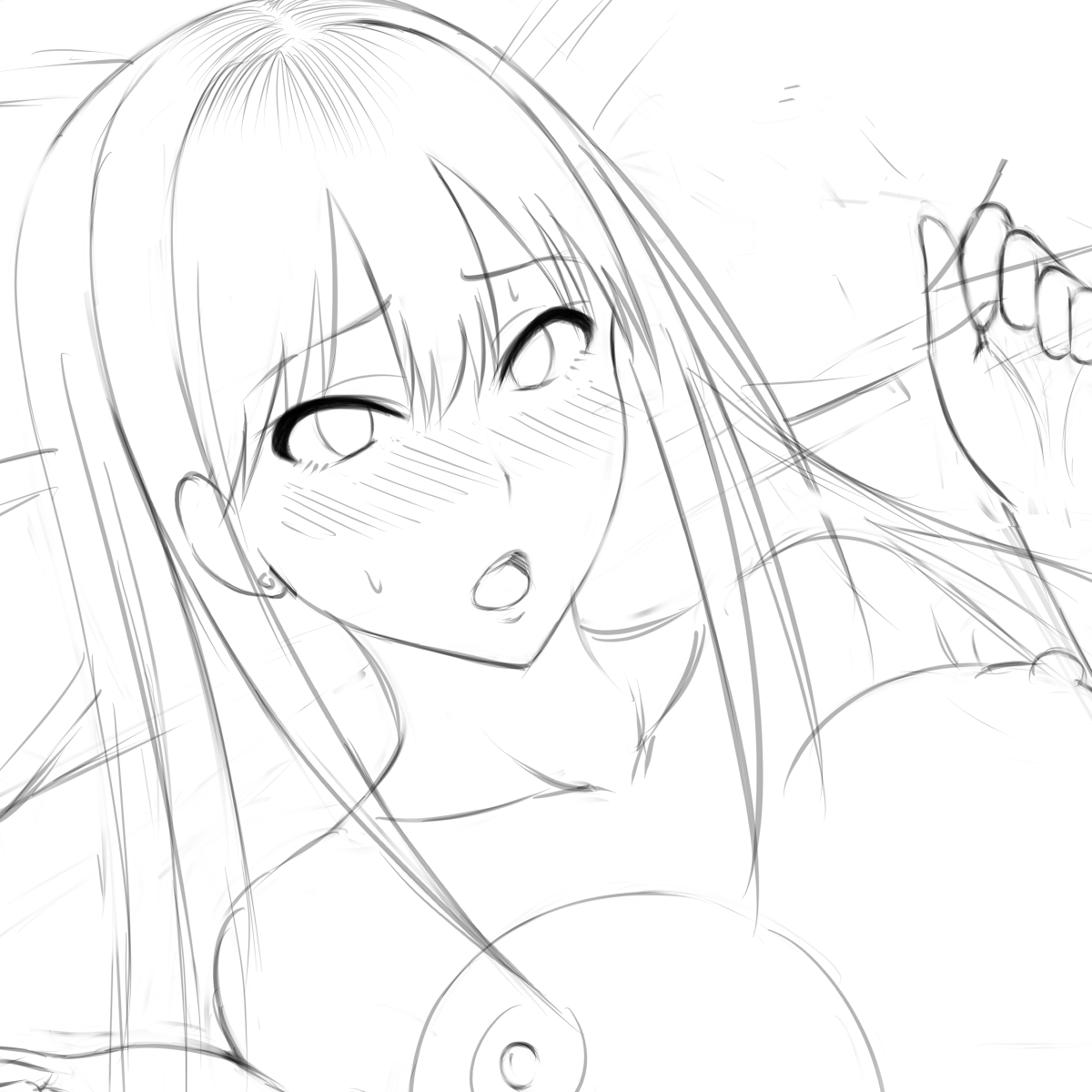 顔が気に入らなくて何度も描いてるんですが、、、大して変わらないな～とw
時間ロスしました(;'∀`) 