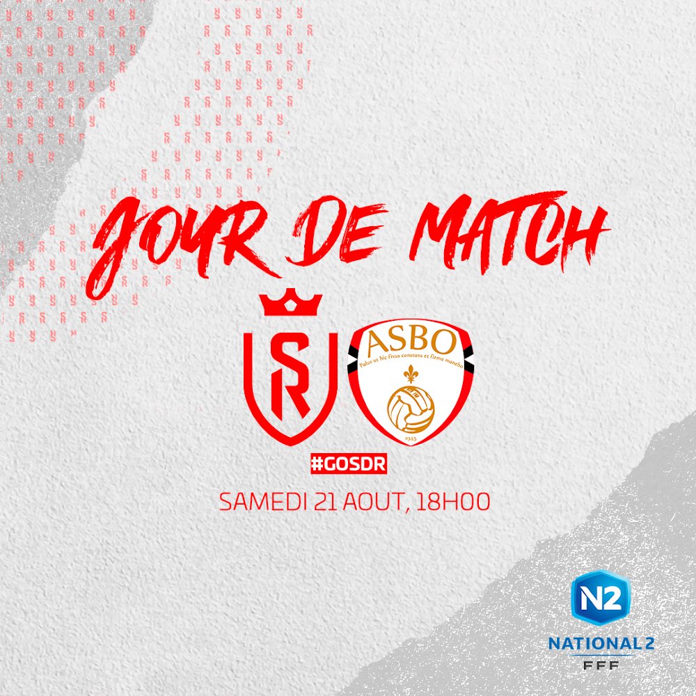 StadeDeReims's tweet photo. Jour de match pour nos jeunes 🔴 & ⚪️ !
SDR 🆚 @AS_BeauvaisOise
🕐 18h
📍 Centre de vie Raymond Kopa
🎟 Toutes les infos 👉 https://t.co/3680yOyIGo
#SDRASBO #National2 https://t.co/OqAPqZWPMA