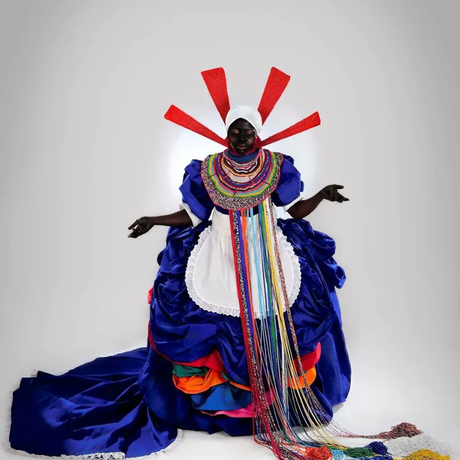 Her Majesty Queen Sophie, 2010 by Sourh African artist Mary Sibande #WomensArt