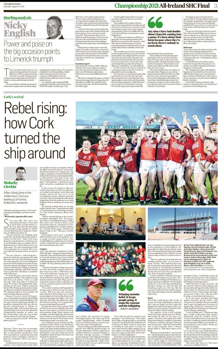LiamPRyan91's tweet photo. Must read #allirelandfinal special in @IrishTimes featuring @nickyjenglish @MrJackieTee @MalachyClerkin @KeithDugganIT and Seán Moran #corkvlim 
#buyapaper #buyanePaper https://t.co/OG8WgCIHQZ