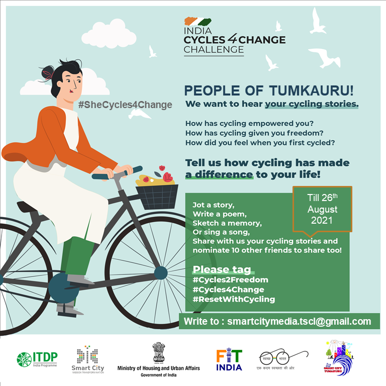 smartcitytumkur's tweet photo. #Cycles2Freedom #Cycles4Change #ResetwithCycling #SheCycles4Change
@itdpindia @DULTBangalore @SKunchitiga https://t.co/xUY8fanpK3