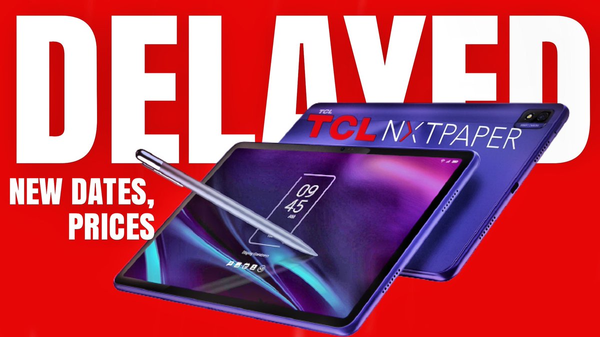 thehopelessgeek's tweet image. TCL NXTPAPER is delayed again.  youtu.be/8uhKqsGYtWM
.
.
.
.
#TCLNxtPaper #tcl #tech #antiglare #nxtwear #TCL #nxtpaper