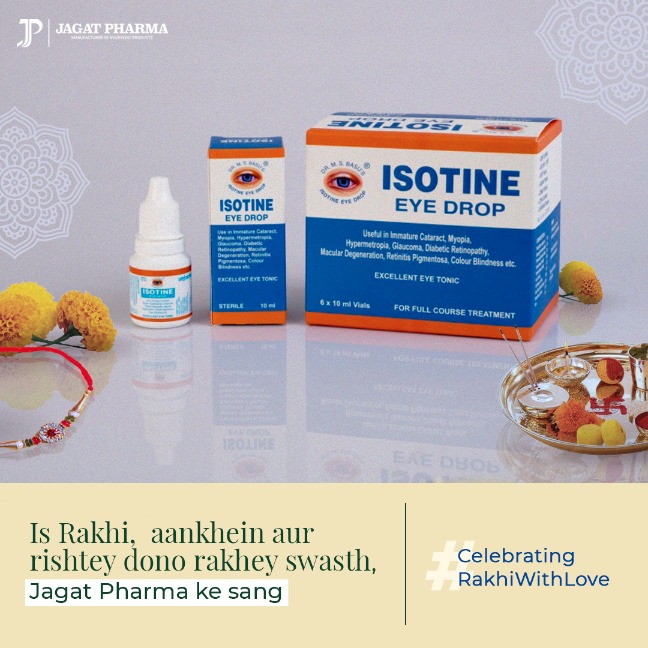pharma_jagat's tweet photo. Ho aapki aakhein ya rishton ki dor, Jagat Pharma ne banaya hai dono ko swasth aur majboot is Rakhi ek amazing Rakhi hamper or extra 25% off on Isotine eye drops ke saath.
Get yours today to experience the best results here:    https://t.co/8lBHKXJ5u3

#Rakhi2021 #jagatpharma https://t.co/LyupgJWO72