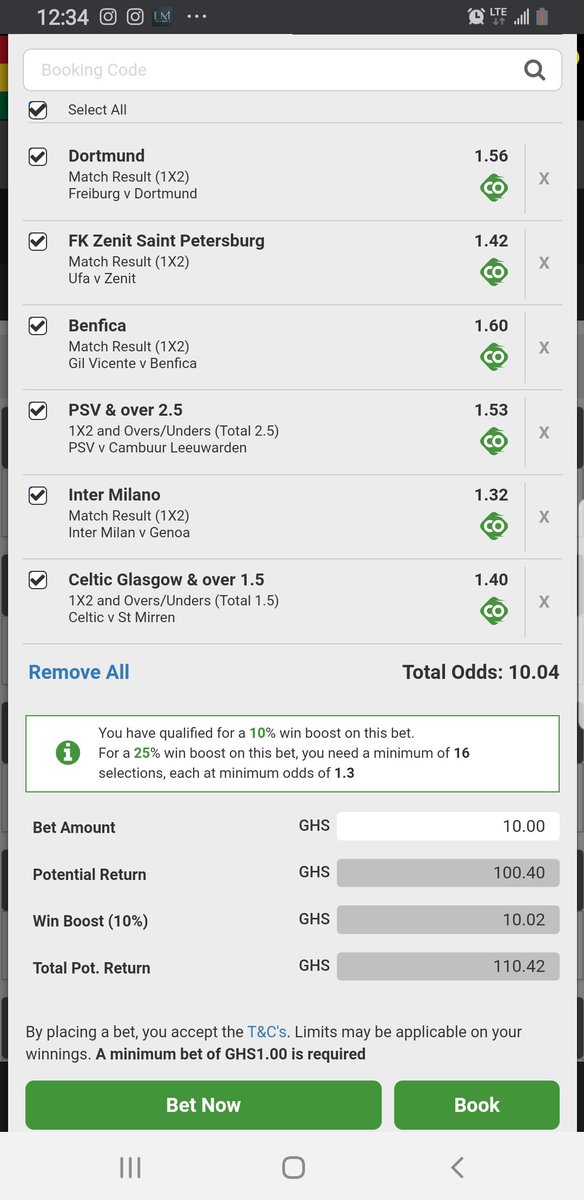 WeMustWin 95% betway.com.gh/bookabet/U1DAA…