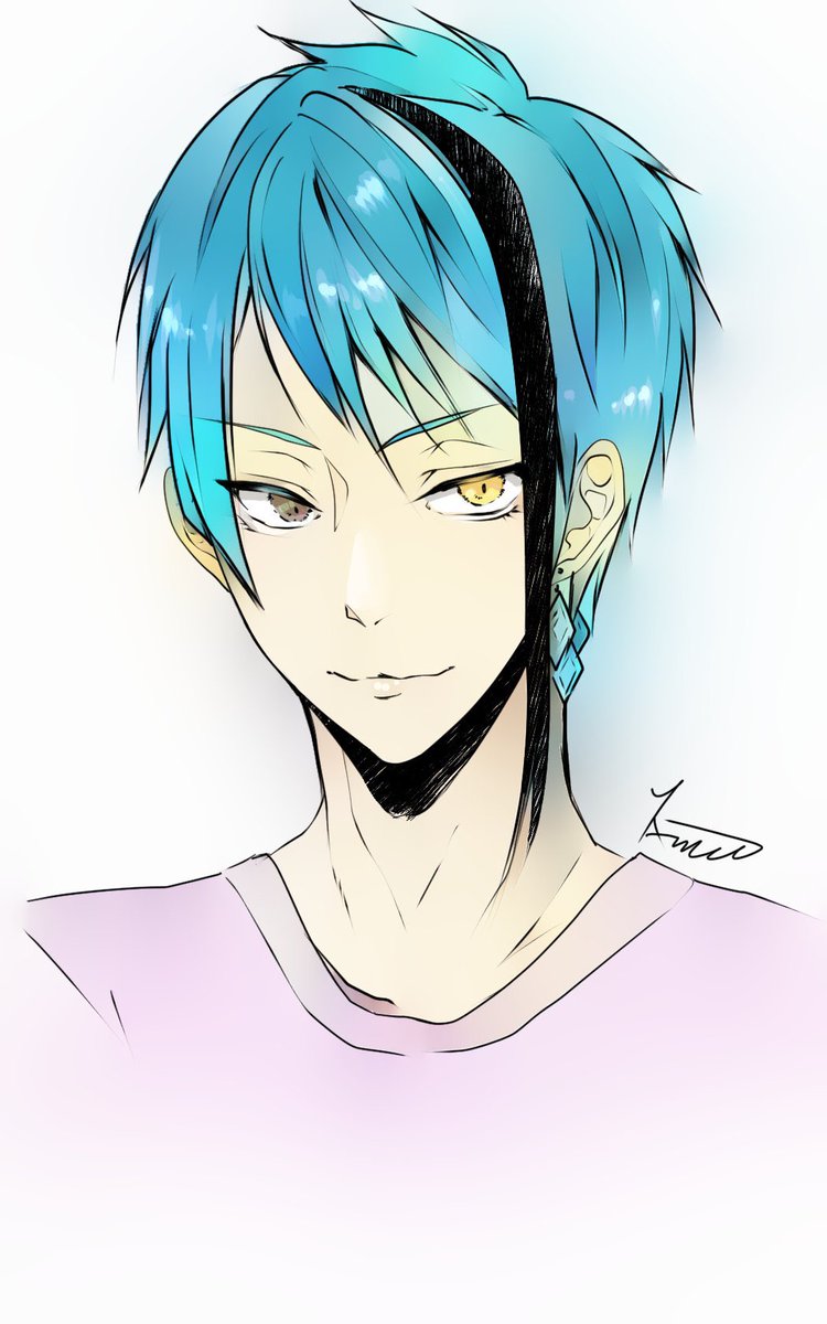 クリスタさんの自動着彩はすごいという落書き 目とハイライト加筆しただけでこ 八百屋ふじみや 3日くらい男性向け集中でnot浮上のイラスト