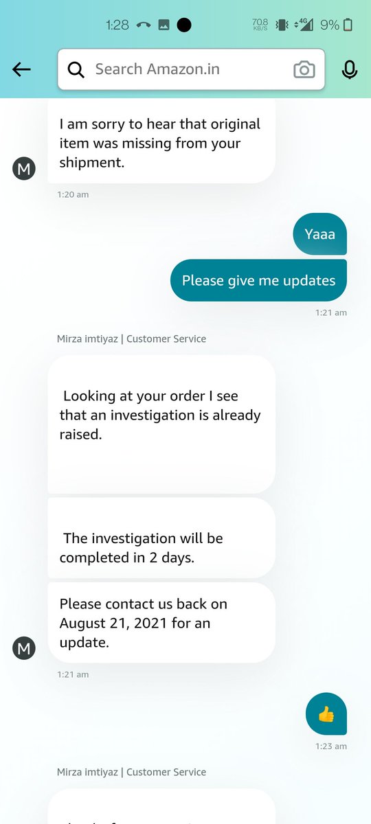 Sandy_466's tweet photo. @amazonIN @AmazonHelp @amazon @mpcyberpolice @Cyberdost @consumerforum_ @ConsumerAffairs @MoIB_Official @jagograhakjago utterly pathetic experience!!! I ordered Samsung Galaxy M12 through the Amazon and they delivered me a Pack of Rakhi on 17 August. https://t.co/9u1ZytosPI