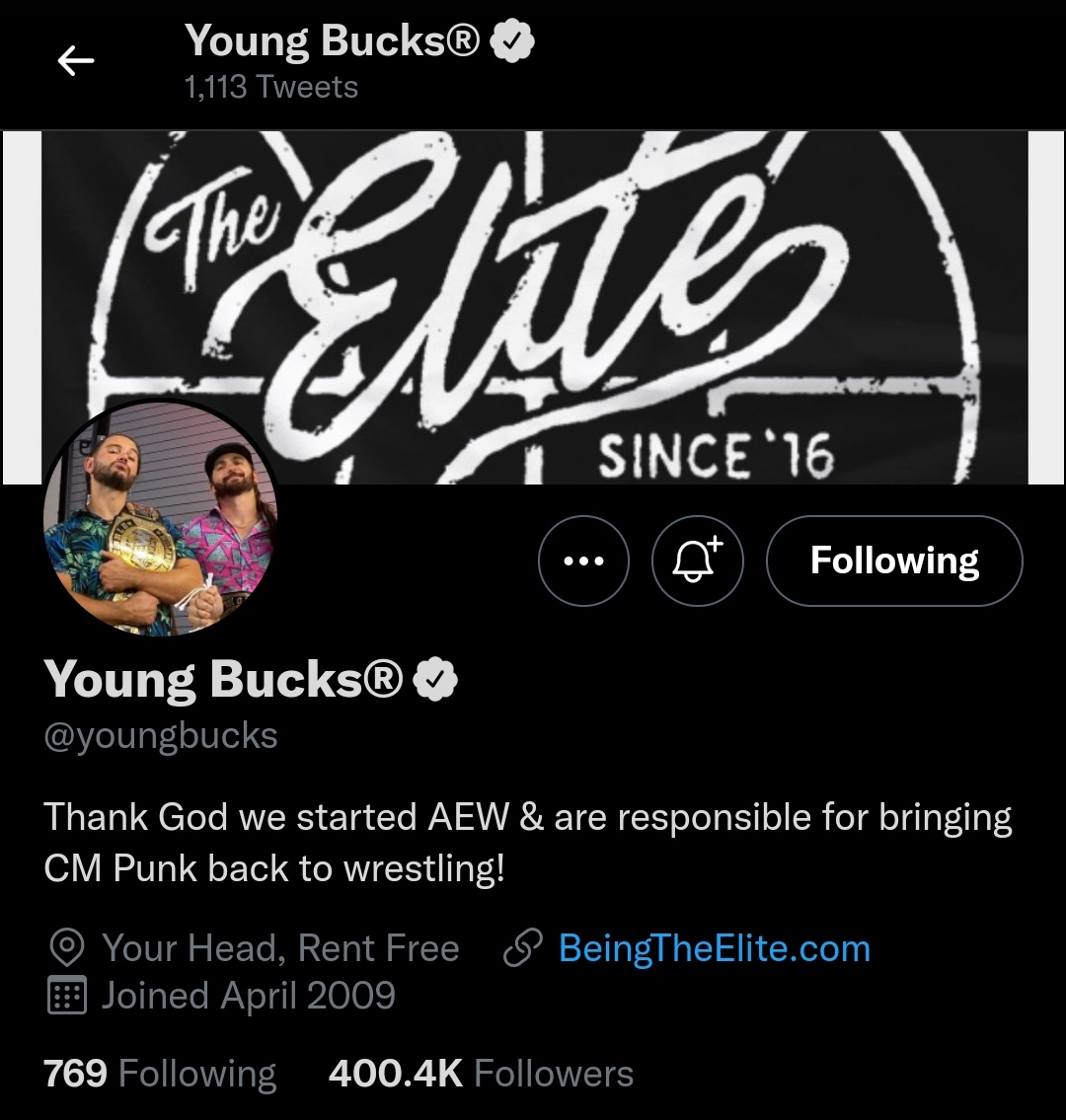 Bucks Taking Some Of The Credit For Cm Punk Debut Bio Updated Aewrampagepic Twitter Com Z9knou0s5q Mediareferee Cocotbodol