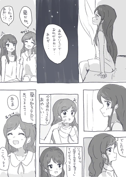 蘭ちゃんとあおいちゃんのマンガ
#aikatsu 