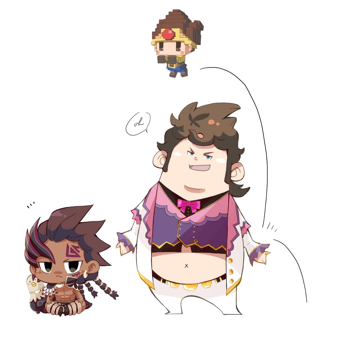 ちびンパスの遊び方 君はただ二回飛べばいい うりすけのイラスト