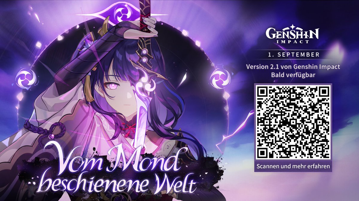 Vom Mond beschienene Welt – Die neue Version 2.1 von Genshin Impact kommt am 1. September.