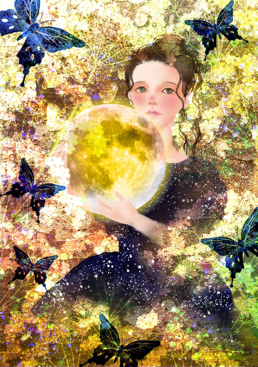 Mcompan00398660's tweet photo. 🌜gold moon🌛

#みんなで楽しむTwitter展覧会  
#夏の創作クラスタフォロー祭り 
 #絵柄が好みって人にフォローされたい  
#digitalart #illustration #artwork #ArtistOnTwitter
#創作の狼煙 #絵描きさんと繋がりたい
#アトリエの系譜3 https://t.co/fsioCOKlUj