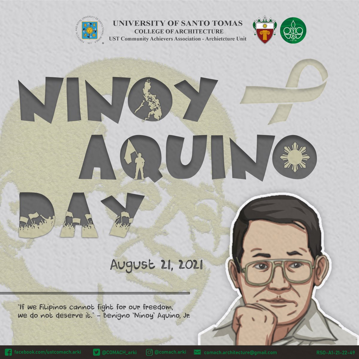 ustcomacharki's tweet photo. “The FILIPINO is worth dying for” – Benigno Simeon “Ninoy” Aquino, Jr.

#LeadersTakeAction
#AchieversActivate https://t.co/R34LhsGbFi