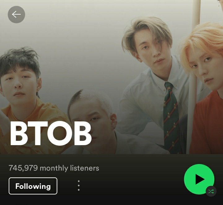 yookctrl's tweet image. thank god they change btob&apos;s profile on spotify and not that ugly ass collage from picsart or whatsoever
