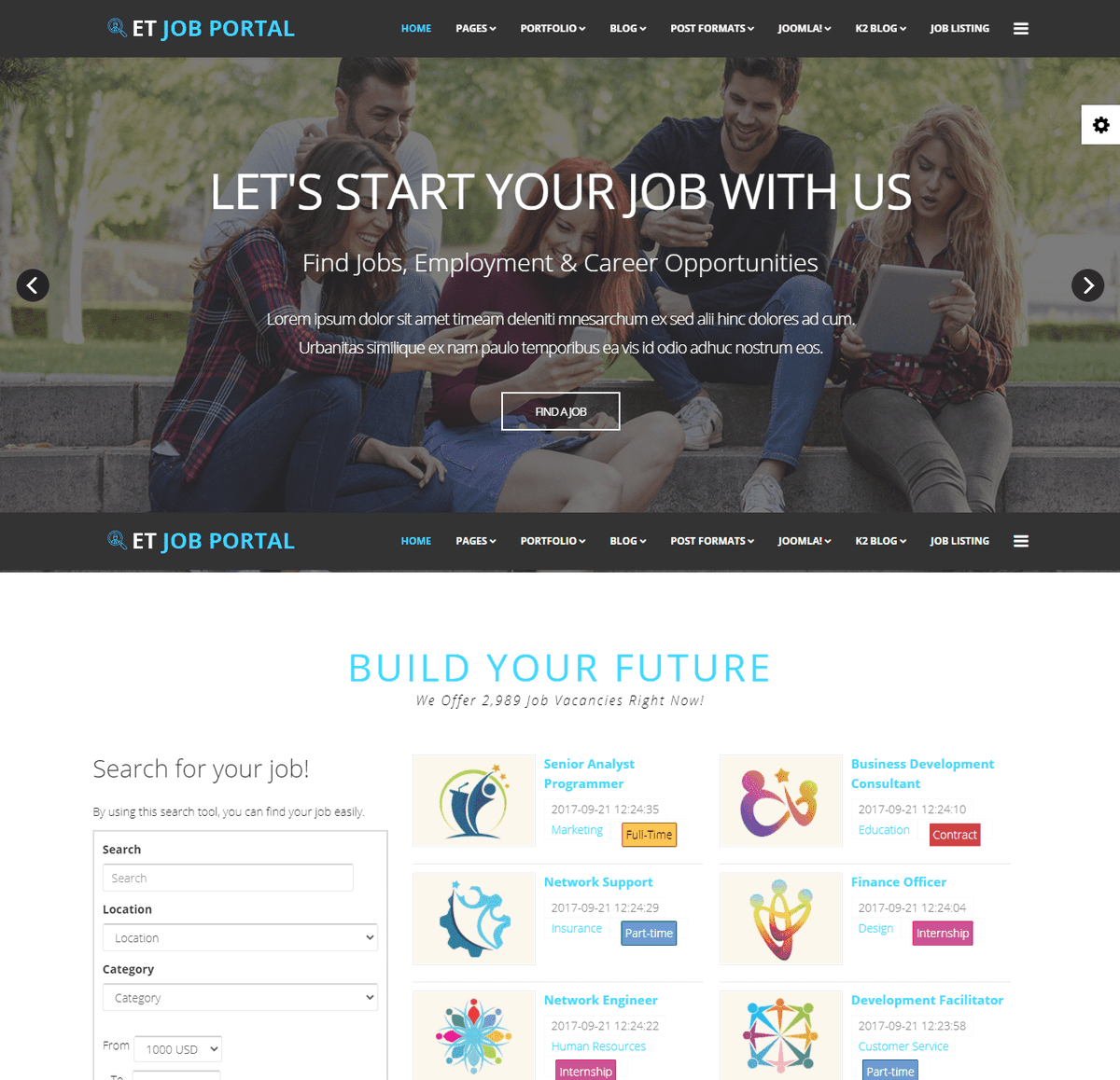 FreemiumMarket1's tweet photo. ET Job Portal is a fully responsive Joomla template that targets job search websites. Job Portal Website Templates based on Bootstrap CSS grid layout, Page Builder for layout, Shortcode for present content easily, Support Font Awesome, and K2 extended

https://t.co/Cgf55a7nWi https://t.co/qsgCivfaLE