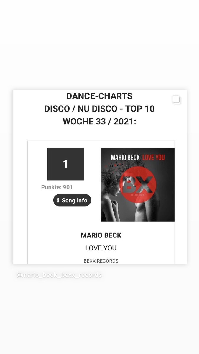 bexx_records's tweet photo. #LoveYou von #MarioBeck weiterhin in den #Charts vertreten 🙌💥
🇩🇪 #DANCECHARTS Platz 4
🇩🇪 #DANCECHARTS #DISCO / #NUDISCO Platz 1
🇩🇪 #DANCE50 Platz 24
🇨🇭 #SWISS DANCE CHARTS Platz 22
🇦🇹 #DJCHARTS #AUSTRIA Platz 29
#TausendDank für Euren #Support 🙏🙏🙏

#BeXXRecords https://t.co/JwQLlH0jSJ