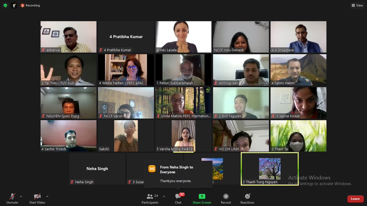 NCCF and PEFC International organized Training Course for PEFC  CoC Certification Auditors on 18th-19th Aug'21. It covered requirements under PEFC CoC of forest &amp; tree-based products, Trademark &amp; Accreditation requirements &amp; PEFC-CBs engagement etc.

bit.ly/Proceedings-CoC