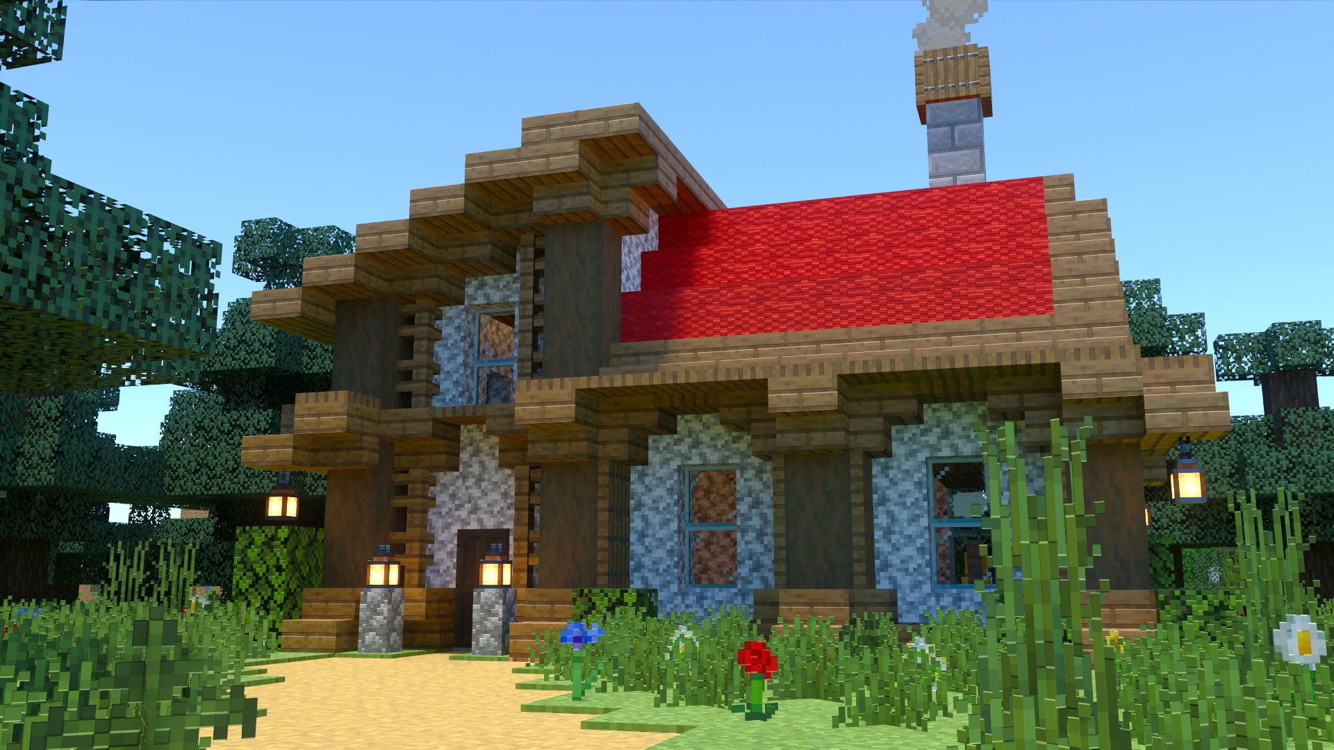 Twitter 上的 宝条みちる Minecraft Rt Kogumapro 今日は洋風の赤い屋根の家を作ってみました マイクラ Minecraft建築コミュ マインクラフト Minecraft バニラ建築学部 T Co Brw68hvcfv Twitter
