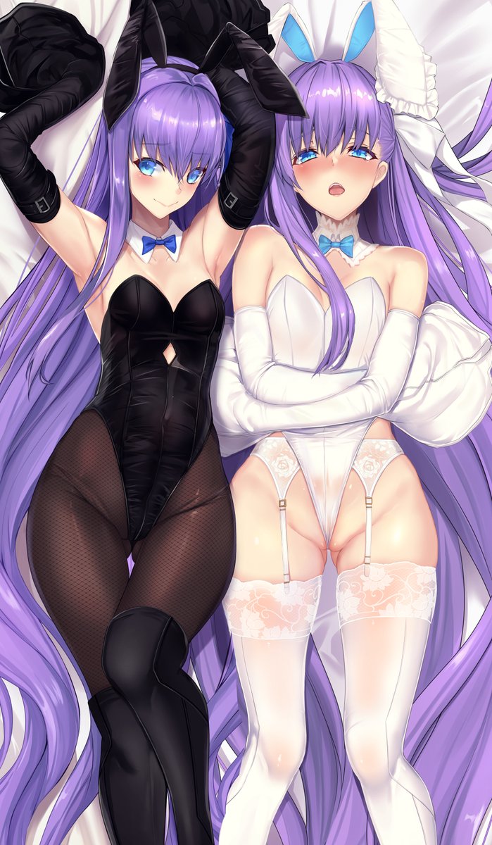 メルトリリス(Fate) 「黒メルト/白メルト
#バニーの日 」|ウンツエ /untueのイラスト